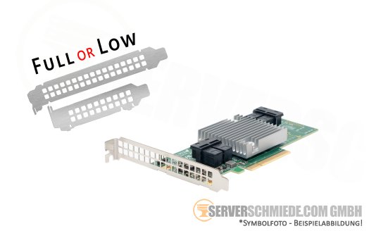 LSI Supermicro AOC-S3216L-L16iT PCIe x8 4x SFF-8643 16-port 12G SAS3 HBA IT-Mode for HDD SSD Controller Ceph ZFS Software Raid