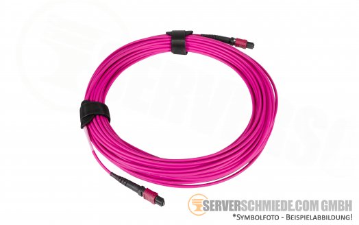 LWL 20m Trunk Patchcord Kabel OM4  1x MTP 1x MTP 12 Fasern Polarität Typ A