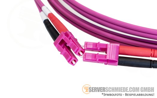 LWL 2,9m Glasfaser Kabel 2x LC Duplex 50/125 OM4 Patchkabel Netzwerk Optisch