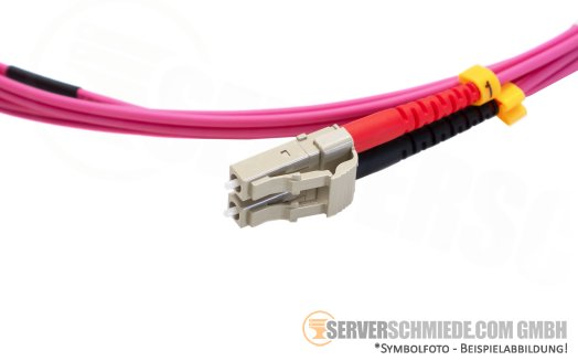 LWL 2m Glasfaser Kabel 2x LC Duplex 50/125 OM4 Patchkabel Netzwerk Optisch