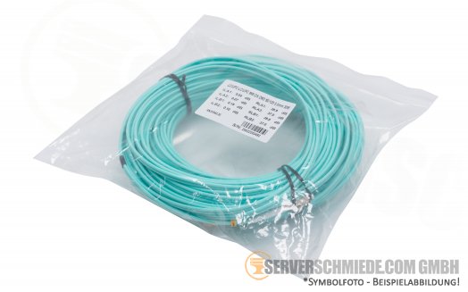 LWL 30m Glasfaser Kabel 2x LC Duplex 50/125 OM3 Patchkabel Netzwerk Optisch