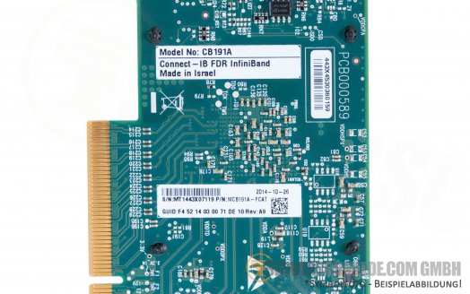 Mellanox CB191A Connect-IB Single-Port InfiniBand HBA Controller Network 56Gb/s MCB191A-FCAT