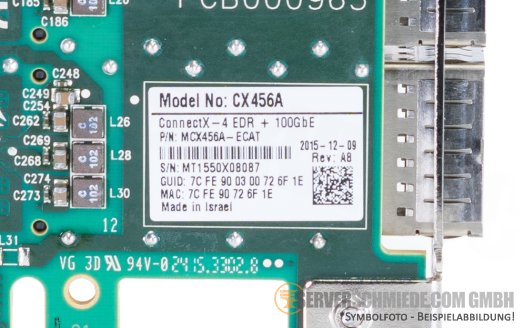 Mellanox ConnectX-4 MCX456A-ECAT 2x 100GbE QSFP28 Network IB VPI PCIe x16 Controller (vmware 7 Server 2022)