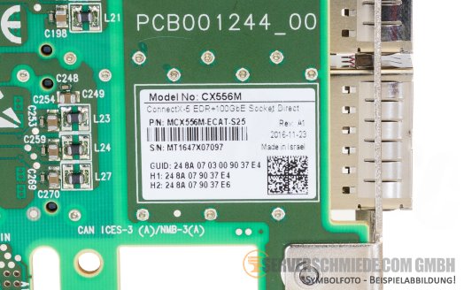 Mellanox ConnectX-5 CX556M 2x 100GbE QSFP28 Network MCX556M-ECAT-S25 1x PCIe x8 Controller (vmware 8 Server 2022)