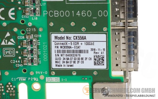 Mellanox ConnectX-5 MCX556A-ECAT 2x 100GbE QSFP28 Network PCIe x16 Controller (vmware 8 Server 2022)