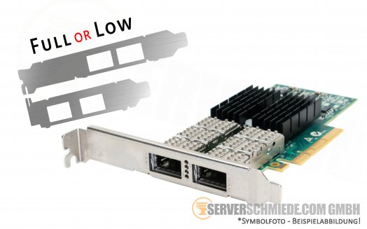 Mellanox CX354A ConnectX-3 2x 56Gb / 40Gb / 10Gb QSFP PCIe x8 Controller Network MCX354A-FCBT RDMA RoCE InfiniBand Ethernet