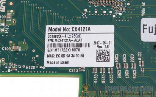Mellanox CX4121A ConnectX-4LX 2x 10Gb SFP+ Network Controller PCIe x8 SFP28 MCX4121A-XCAT