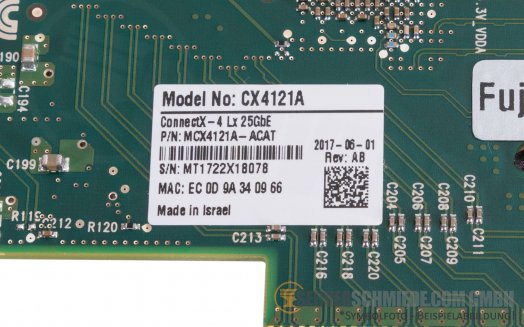 Mellanox CX4121A ConnectX-4LX 2x 10Gb SFP+ Network Controller PCIe x8 MCX4121A-XCAT