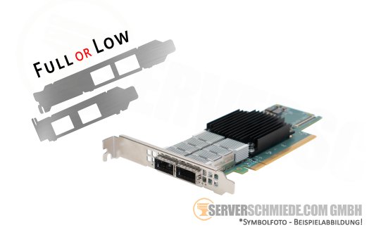 Mellanox MCX653106A-ECAT 2x 100GbE QSFP56 Ethernet Infiniband Network Controller PCIe 4.0 x16 ConnectX-6
