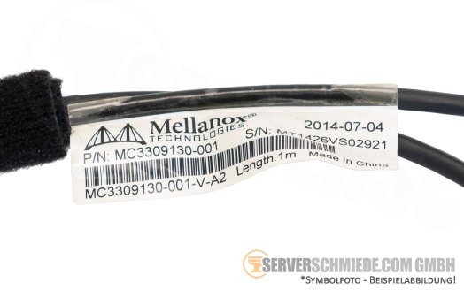 Mellanox Mellanox DAC Cable Ethernet 10GbE SFP+ 1m MC3309130-001
