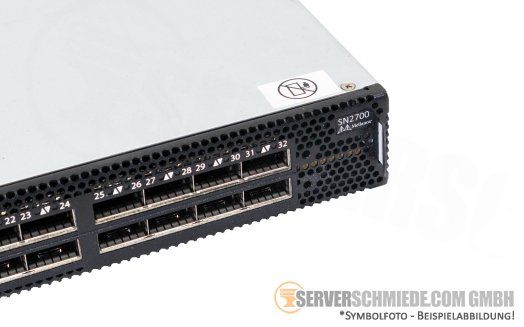 Mellanox MSN2700-CS2ROS SN2700 32x 100Gb QSFP28 Ethernet Network Switch Layer 3 2x PSU 4x FAN Onyx