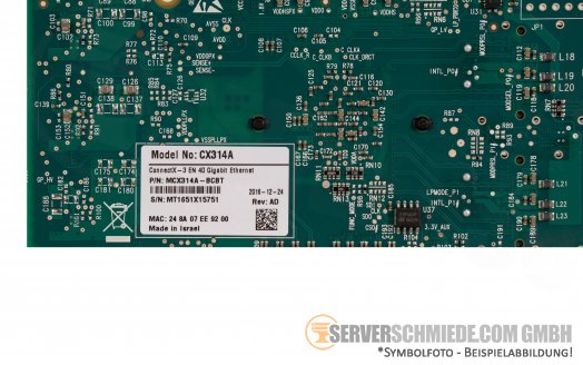 Mellanox nvidia CX314A ConnectX-3 2x 40GbE / 10GbE QSFP+ PCIe x8 Controller Network Ethernet MCX314A-BCBT RDMA RoCE  Ethernet