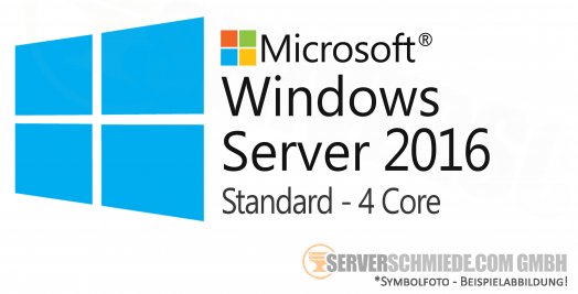 Microsoft Windows Server 2016 Standard 4-core Betriebssystem Lizenz Erweiterung für 16-Core  HP ROK Lizenz