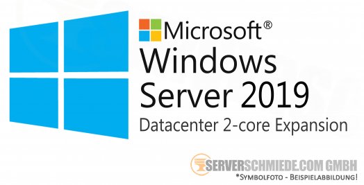 Microsoft Windows Server 2019 Datacenter 2-core Expansion Erweiterung - kommerziell nutzbare Betriebssystem Lizenz