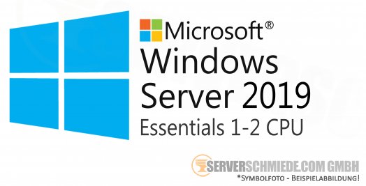 Microsoft Windows Server 2019 Essentials 1-2 CPU - kommerziell nutzbare Betriebssystem Lizenz