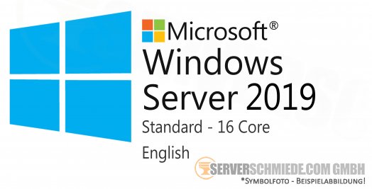 Microsoft Windows Server 2019 Standard 16-core - kommerziell nutzbare Betriebssystem Lizenz - Englisch