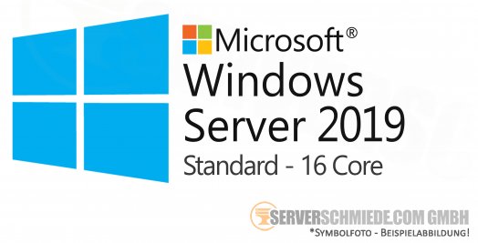 Microsoft Windows Server 2019 Standard 16-core - kommerziell nutzbare Betriebssystem Lizenz
