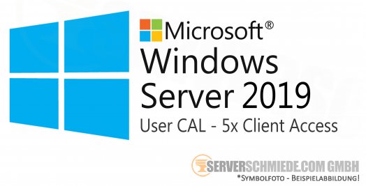 Microsoft Windows Server 2019 User CAL - 5x Client Access Lizenz