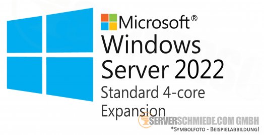 Microsoft Windows Server 2022 Standard 4-core Expansion Erweiterung - kommerziell nutzbare Betriebssystem Lizenz