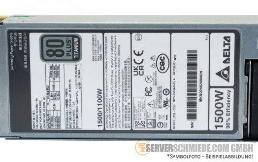 MSI Delta 1500W Netzteil PSU 80 Plus Titanium RDS2216-2XG-4S+4XS-2XQ DPS-1500AB-25 A +NEW+