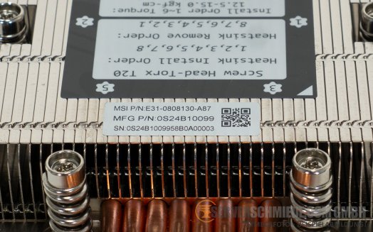 MSI Heatsink CPU Kühler Socket AMD EPYC 9005/9004 max. 500W CX171-S4056 E31-0808130-A87 +NEW+