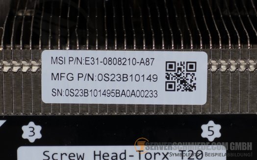 MSI Heatsink CPU Kühler Socket AMD EPYC 9005/9004 max. 500W CX171-S4056 E31-0808210-A87 +NEW+