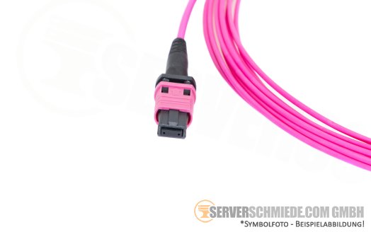 MTP MPO LWL 1m Breakout Kabel OM4 8 Fasern 1x MPO male 4x LC/LC Duplex male Multimode 50/125