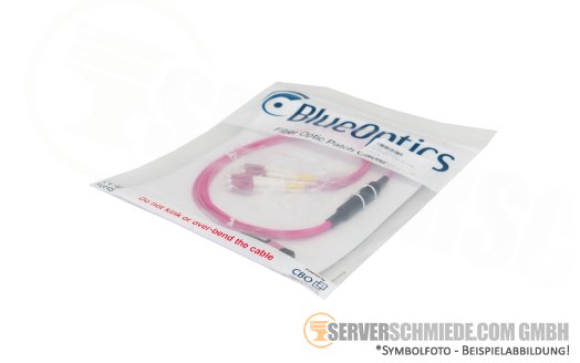 MTP MPO LWL 1m Breakout Kabel OM4 8 Fasern 1x MPO male 4x LC/LC Duplex male Multimode 50/125