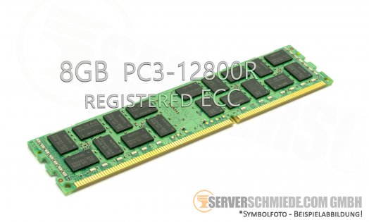 Nanya 8GB 1Rx4 PC3-12800R registered ECC HP 647651-081 NT8GC72B4PB2NL-DI 1343
