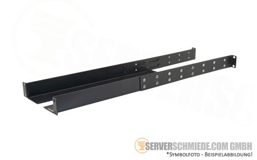 NavePoint 19" 1HE Universal Gleitschienen Rackmount Rail Rails tiefenvariabel