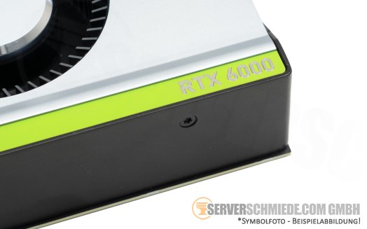 nVidia Dell Quadro RTX6000 RTX 6000 24GB GDDR6 aktiv 4x DP + 1x USB-C computing VDI AI KI Grafikkarte GPU 0DM8XC