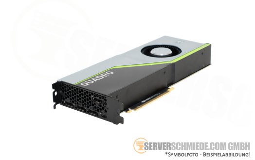 nVidia Dell Quadro RTX6000 RTX 6000 24GB GDDR6 aktiv 4x DP + 1x USB-C computing VDI AI KI Grafikkarte GPU 0DM8XC