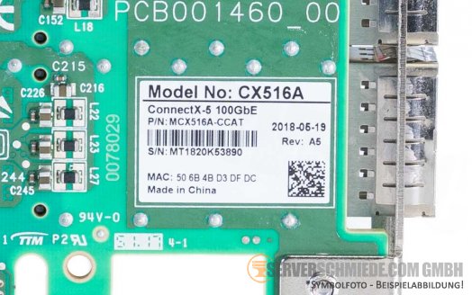 nvidia Mellanox MCX516A-CCAT 2x 100Gb QSFP28 LAN Network Controller PCIe x16 ConnectX-5 vmware 8 Server 2022 proxmox
