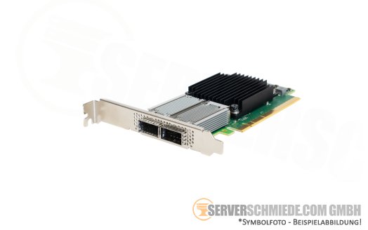 NVIDIA Mellanox MCX516A-CDAT 2x 100Gb QSFP28 LAN Network Controller PCIe 4.0 x16 ConnectX-5 VMware 8 Server 2022 Proxmox