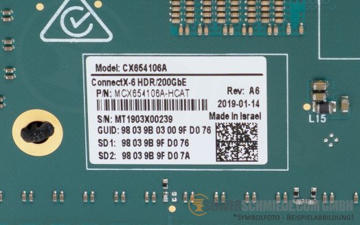 nvidia Mellanox MCX654106A 2x 100/200Gb QSFP56 LAN Network Controller PCIe 4.0 x16 ConnectX-6-Dx