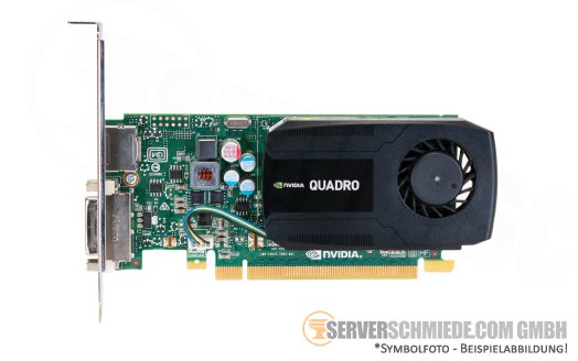 Nvidia Quadro K420 Grafikkarte 2GB GDDR3 PCIe x16 1x DP 1x DVI 818870-001