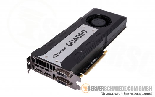 Nvidia Quadro K6000 12GB GDDR5 High-End CAD VDI Workstation Grafikkarte GPU 2x DVI 2x DP