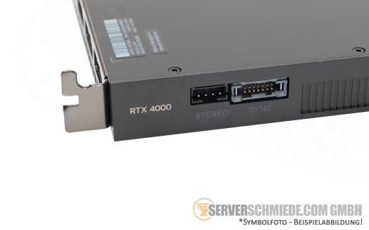 Nvidia RTX 4000 Ada 20GB GDDR6 PCIe 4.0 x16 High-End CAD VDI KI AI Server Workstation Grafikkarte GPU 4x DisplayPort +NEW+