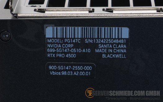 Nvidia RTX Pro 4500 32GB GDDR7 PCIe x16 5.0 High-End KI AI VDI CAD Server Workstation Grafikkarte GPU Blackwell +NEW+