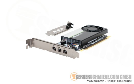 Nvidia T400 4GB GDDR6 Grafikkarte GPU 3x MiniDP PCIe 3.0 x16 +NEW+