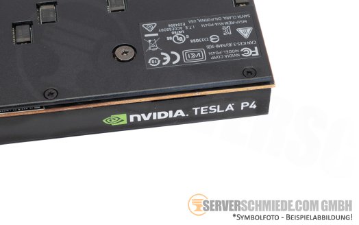 nVidia Tesla P4 8GB KI VDI Computing Server GPU 5,5-TFlops PCIe x16 Fanless 75W