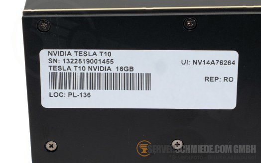 nVidia Tesla Turing T10 16GB Tensor KI AI VDI Computing Server GPU 8-TFlops PCIe x16 Fanless 3072 CUDA Cores LLM