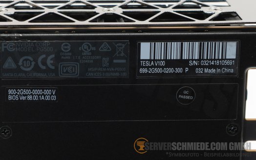 Nvidia Tesla V100 16GB GPU Computing Accelerator AI KI LLM Original HBM2 PCIe x16