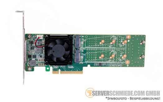 NVMe Bifurcation Switch 4x M.2 PCIe 3.0 x8 Controller 2242 - 22110 +NEW+