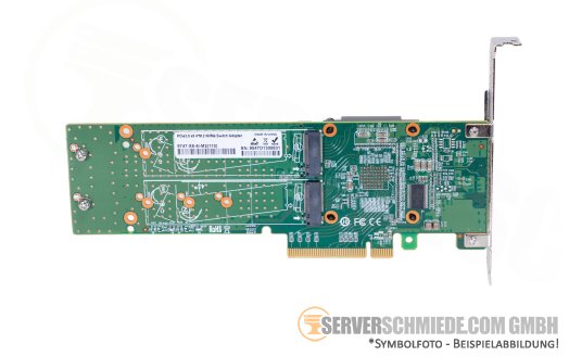 NVMe Bifurcation Switch 4x M.2 PCIe 3.0 x8 Controller 2242 - 22110 +NEW+