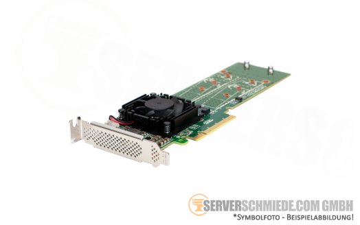 NVMe Bifurcation Switch 4x M.2 PCIe 3.0 x8 Controller 2242 - 22110 +NEW+