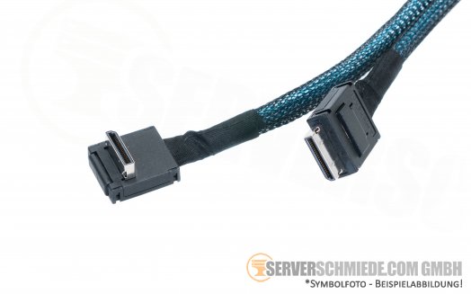 OcuLink Cable Intel J31781-001 1x gerade SFF-8611 1x  winkel SFF-8611 55 cm