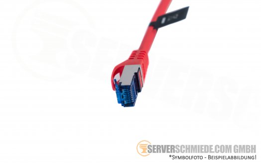 LogiLink Patch Cable Cat.6A S/FTP red 0,25m, PrimeLine