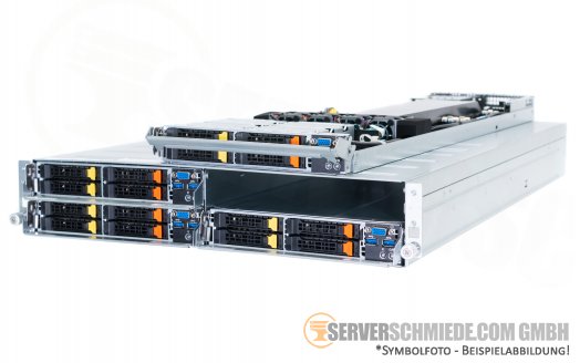 Penguin Relion 2940 2U 19" 4-Node Rack Server 8x NVMe 8x SATA 2x Intel XEON E5-2600 v3 v4 per node (8x CPU 64x DDR4) vmware Server