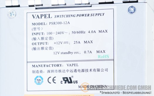 Power One Aruba 300W AC Netzteil PSU PSR300-12A FNP 300-1012S132 5800 5820X Switch 100V - 240V Wechselstrom